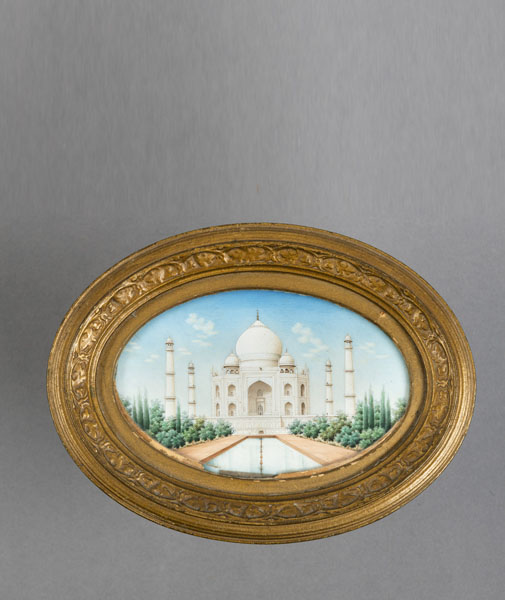 <b>Miniaturmalerei des Taj Mahals auf Elfenbein</b>