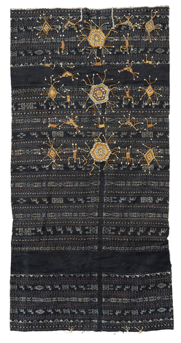 <b>Ikat Textil mit Perlstickdekor “Lawo Butu”</b> <b>Ikat Textil mit Perlstickdekor “Lawo Butu”</b>