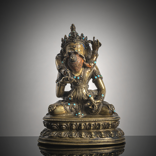 <b>FEINE UND SELTENE BRONZE DES ADIBUDDHA VAJRASATTVA UND SEINER BEGLEITERIN</b> <b>FEINE UND SELTENE BRONZE DES ADIBUDDHA VAJRASATTVA UND SEINER BEGLEITERIN</b>