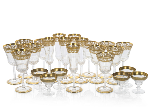 <b>St. Louis Thistle Glas Set</b> <b>St. Louis Thistle Glas Set</b>