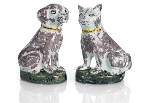 <b>Figurenpaar von Hund und Katze</b> <b>Figurenpaar von Hund und Katze</b>