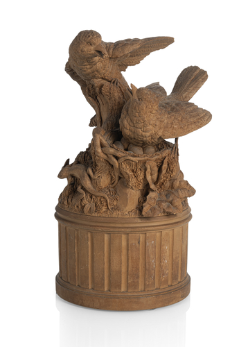 <b>Vogelpaar mit Nest</b> <b>Vogelpaar mit Nest</b>