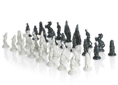 <b>Porzellan-Schachspielfiguren</b> <b>Porzellan-Schachspielfiguren</b>
