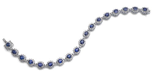 <b>Saphir Brillantarmband</b> <b>Saphir Brillantarmband</b>
