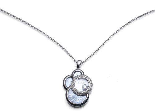 <b>CHOPARD Happy Diamonds Anhänger mit Kette</b> <b>CHOPARD Happy Diamonds Anhänger mit Kette</b>