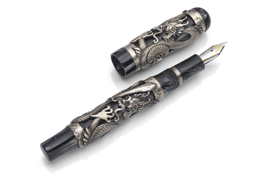 <b>MONTEGRAPPA Silver Dragon Füllfederhalter, Limited Edition</b> <b>MONTEGRAPPA Silver Dragon Füllfederhalter, Limited Edition</b>
