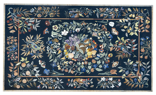 <b>Große Pietra Dura Tischplatte</b> <b>Große Pietra Dura Tischplatte</b>
