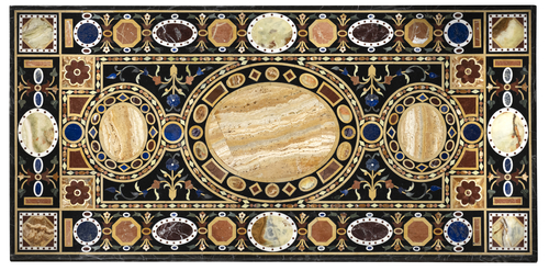 <b>Schöne Pietra Dura Tischplatte</b> <b>Schöne Pietra Dura Tischplatte</b>