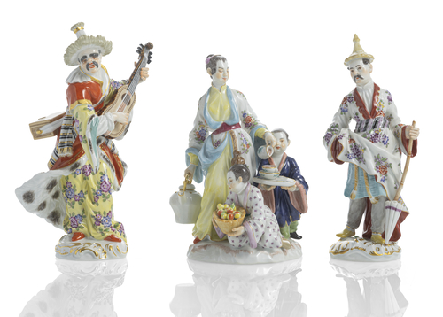 <b>Drei asiatische Figuren</b> <b>Drei asiatische Figuren</b>