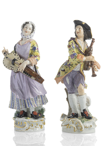 <b>Musizierendes Paar, Meissen</b> <b>Musizierendes Paar, Meissen</b>