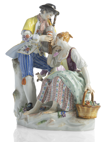<b>Schäferpaar mit Dudelsack und Kind</b> <b>Schäferpaar mit Dudelsack und Kind</b>