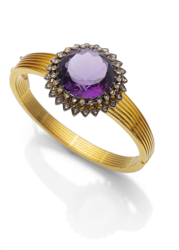 <b>Amethyst Diamant Armreif</b> <b>Amethyst Diamant Armreif</b>