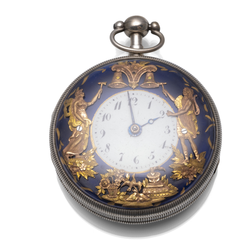<b>Spindeltaschenuhr mit Viertelrepetition (Jacquemart)</b> <b>Spindeltaschenuhr mit Viertelrepetition (Jacquemart)</b>