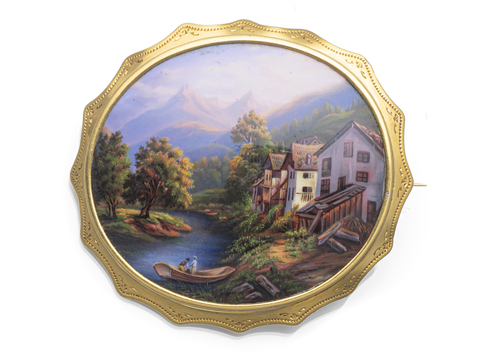 <b>Schweizer Emaillebrosche</b> <b>Schweizer Emaillebrosche</b>
