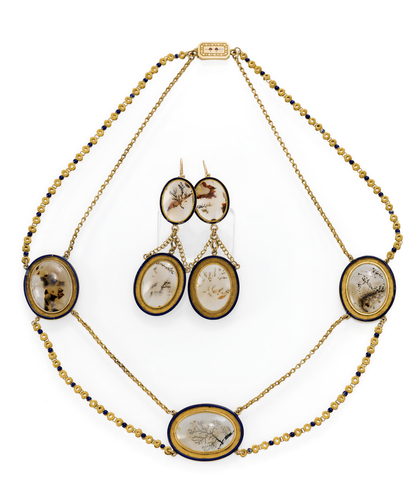 <b>Feine Klassizistische Achat-Parure</b> <b>Feine Klassizistische Achat-Parure</b>