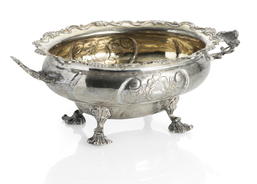 <b>Silber-Henkelschale</b> <b>Silber-Henkelschale</b>