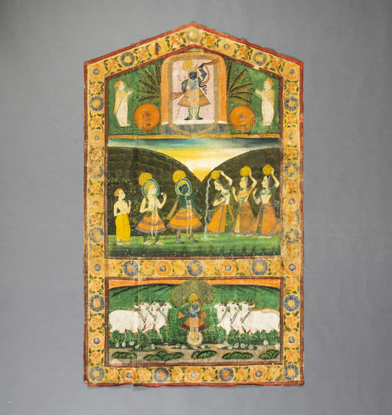 <b>Picchavi aus Baumwolle mit Darstellungen von Krischna</b>