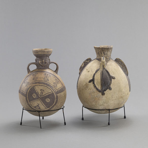 <b>TWO PAINTED POTTERY VESSELS</b>