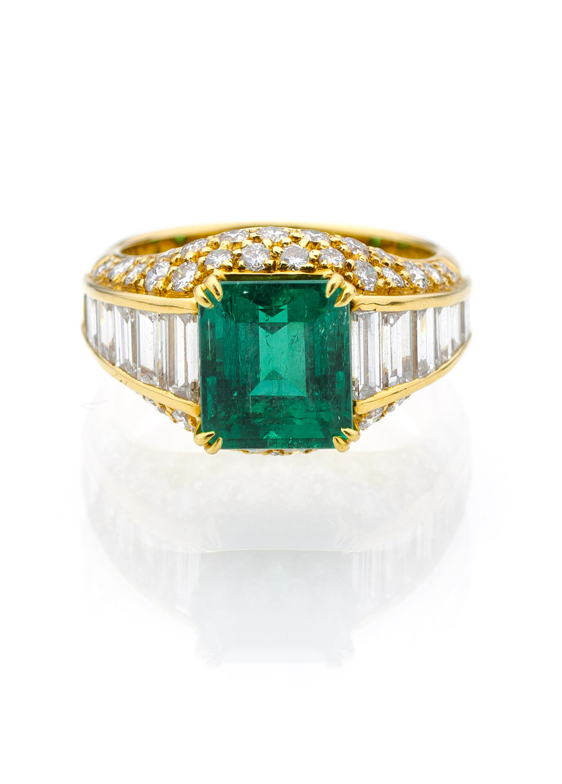<b>Smaragd-Diamant-Ring</b>