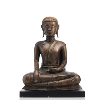 <b>Bronze des Buddha Shakyamuni im Meditationssitz</b>