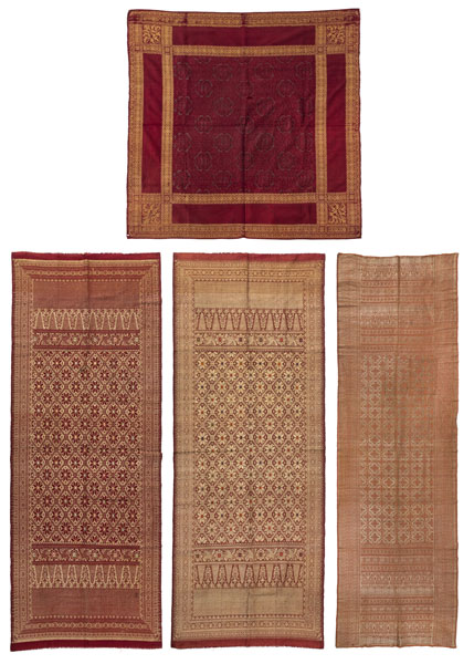 <b>PARTIALLY WITH METAL THREAD WOVEN TEXTILES</b>